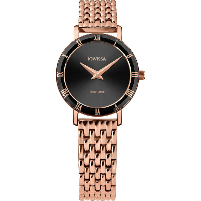 Roma Swiss Ladies Watch Rose Black.