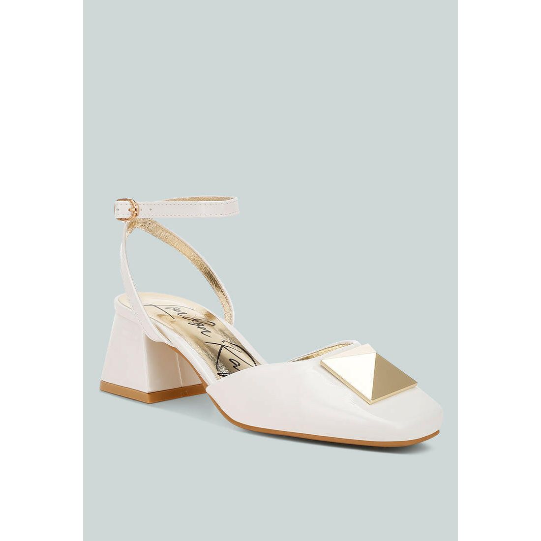 Griselda Brooch Ankle Strap Sandals.