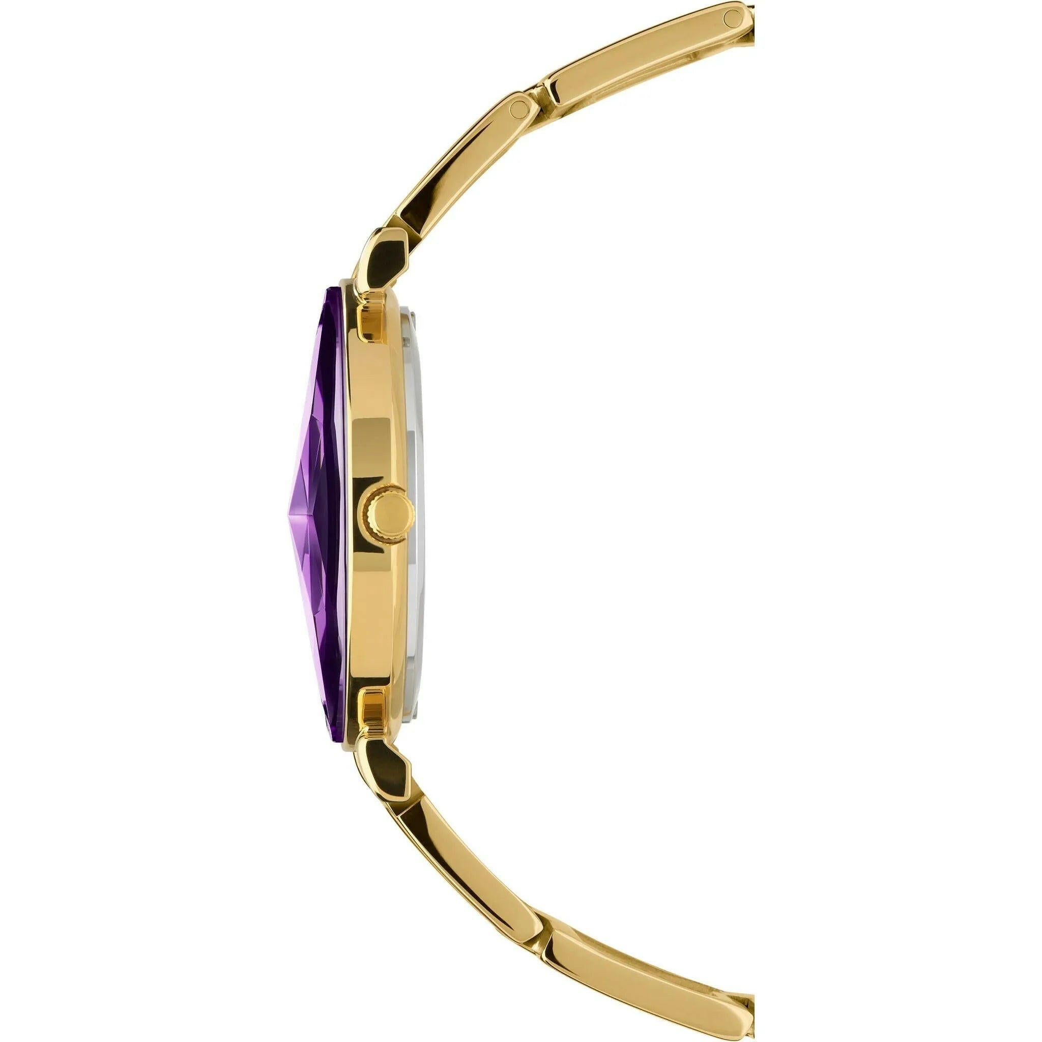 Facet Swiss Ladies Watch Gold Purple.