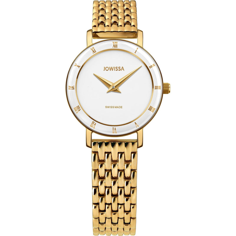 Roma Swiss Ladies Watch Gold White.