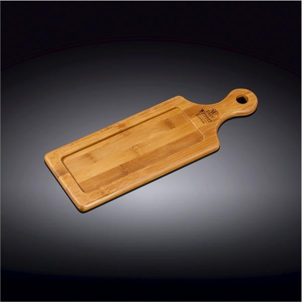 Bamboo Tray 11" x 3.75" For Appetizers / Barbecue / Burgers