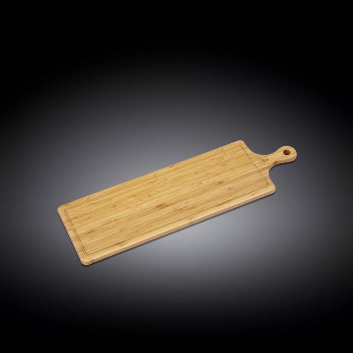 Bamboo Long Serving Board With Handle 26" X 7.9"