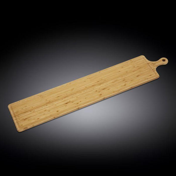 Bamboo Charcuterie Board With Handle 39.4" x 7.9"