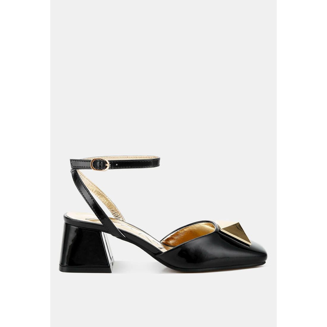 Griselda Brooch Ankle Strap Sandals.