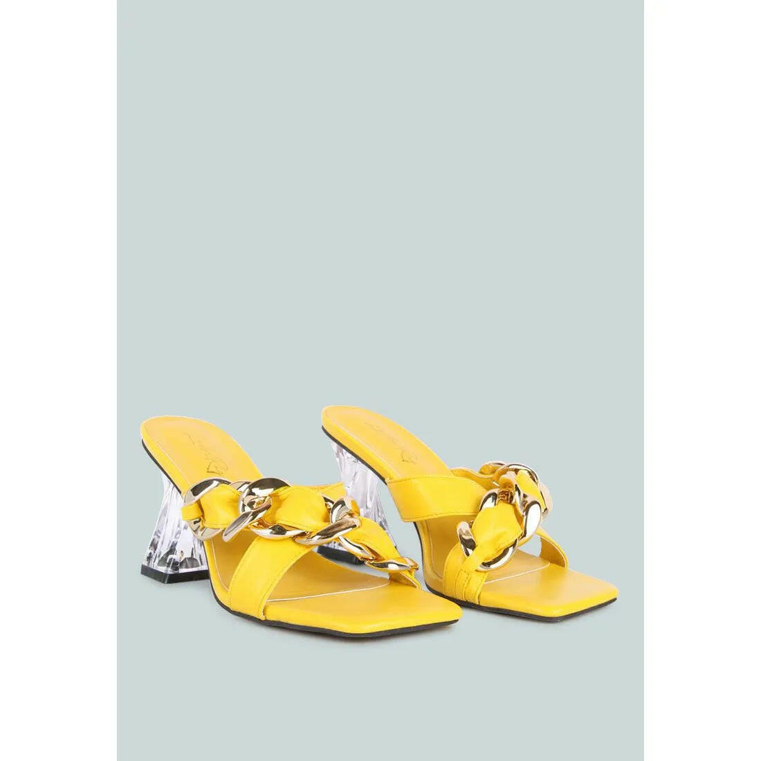 Wandy Link Chain Embellished Sandals.