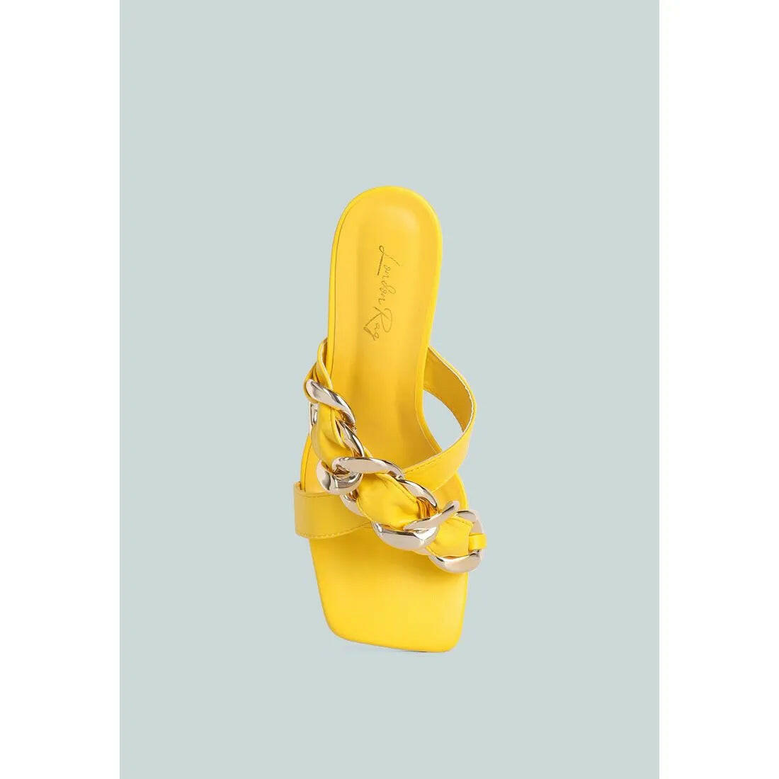 Wandy Link Chain Embellished Sandals.