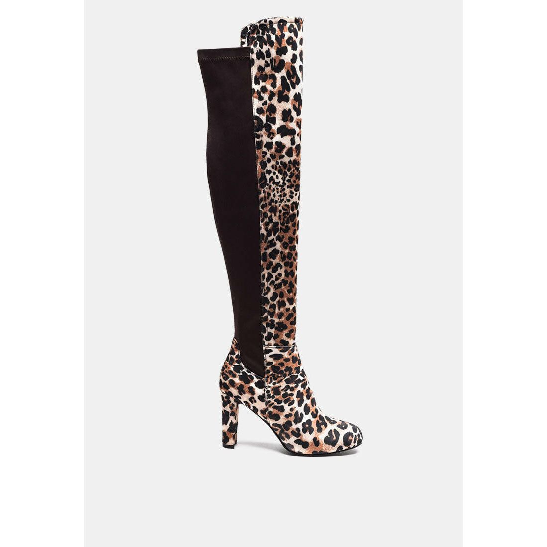 Fauna Knee High Block Heeled Boots.