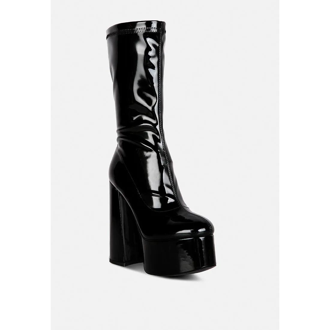 Vinkele Block Heeled Ankle Boot.