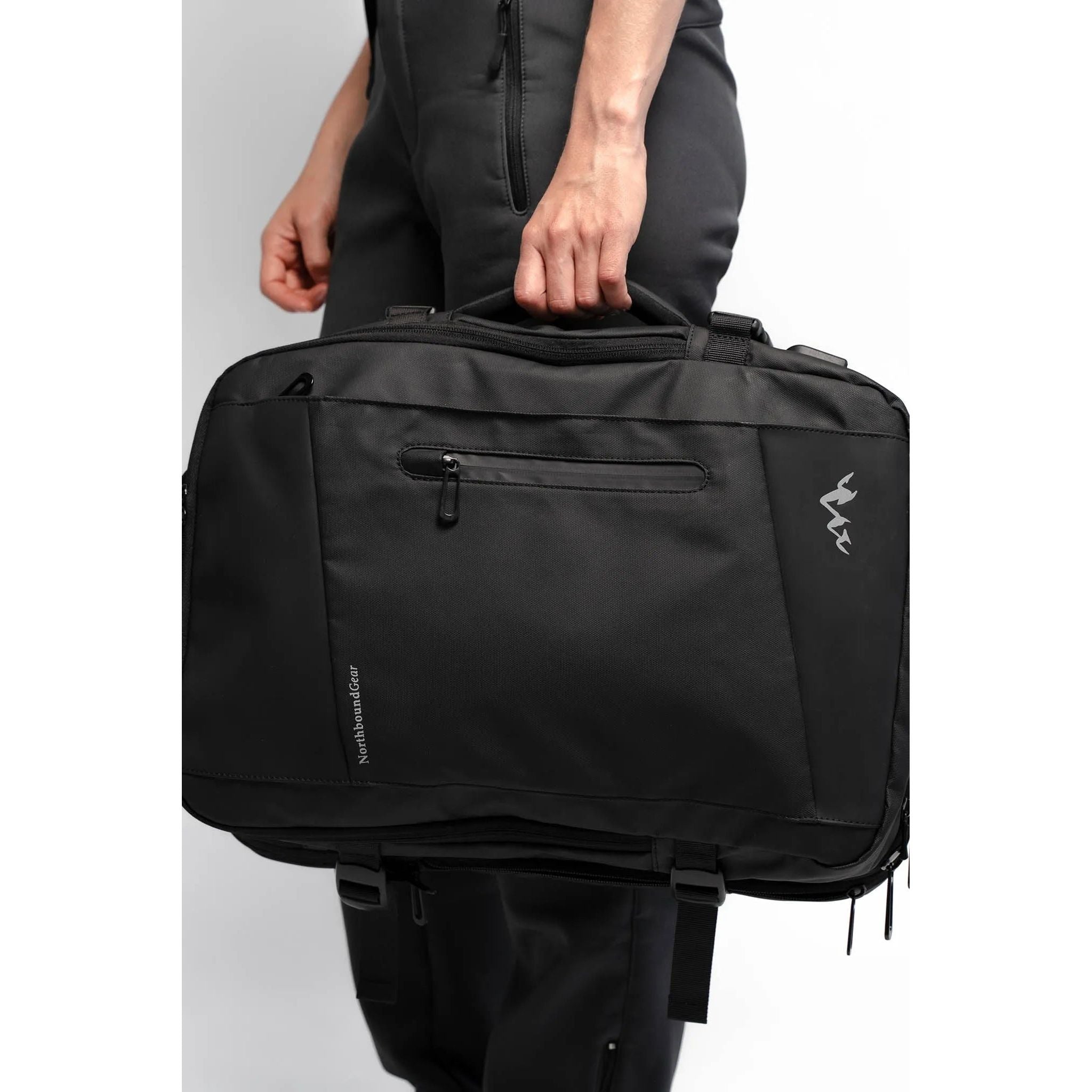 "Voyager" Expandable Backpack With Built-In Rain Coat.