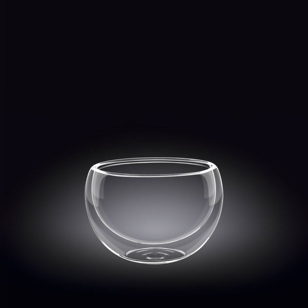 Double-Wall Vacuum Sealed Thermo Glass Bowl 8.5 Fl Oz