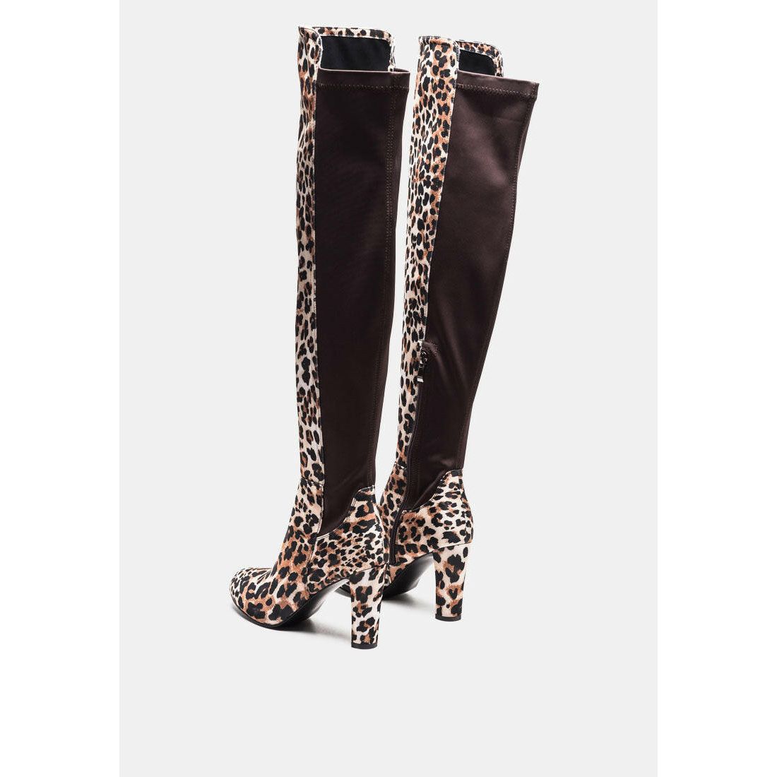 Fauna Knee High Block Heeled Boots.