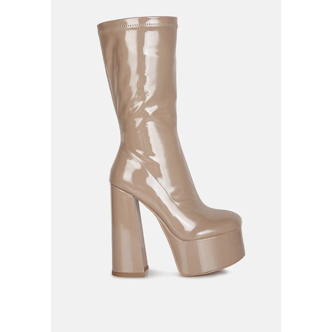 Vinkele Block Heeled Ankle Boot.