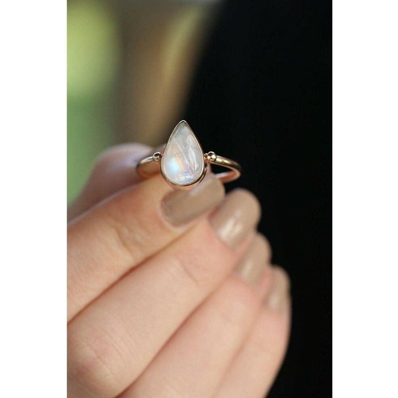 925 Sterling Silver Moonstone Ring