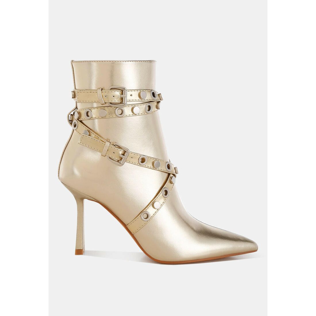 Jaunts Eyelets & Studs Harness Ankle Boots.