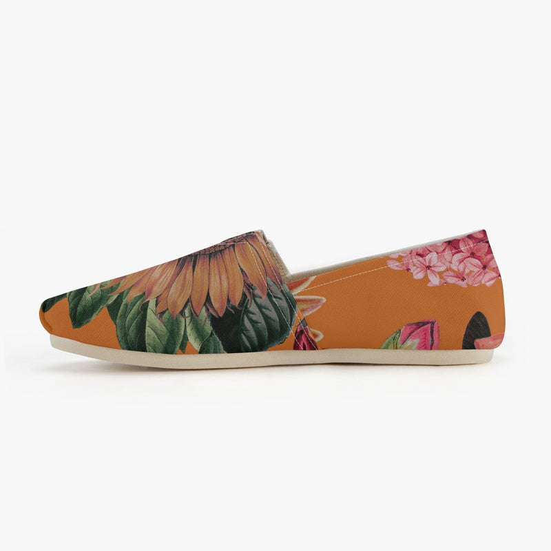 Jacki Easlick Orange Sunflower Espadrilles.