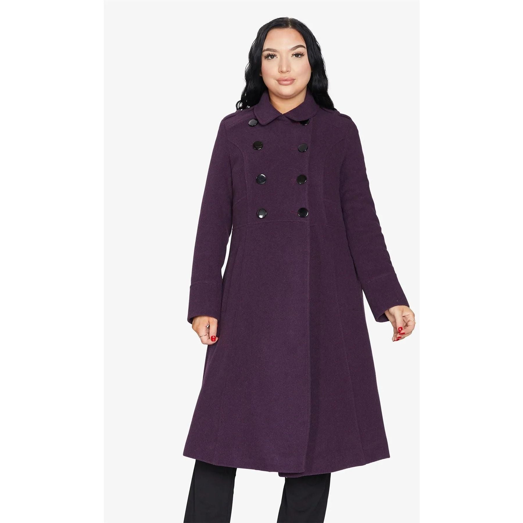 A-Line Double Breasted Coat.