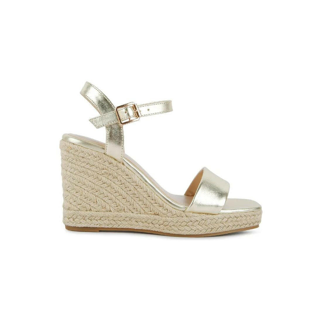 Augie Woven Wedge Sandals.