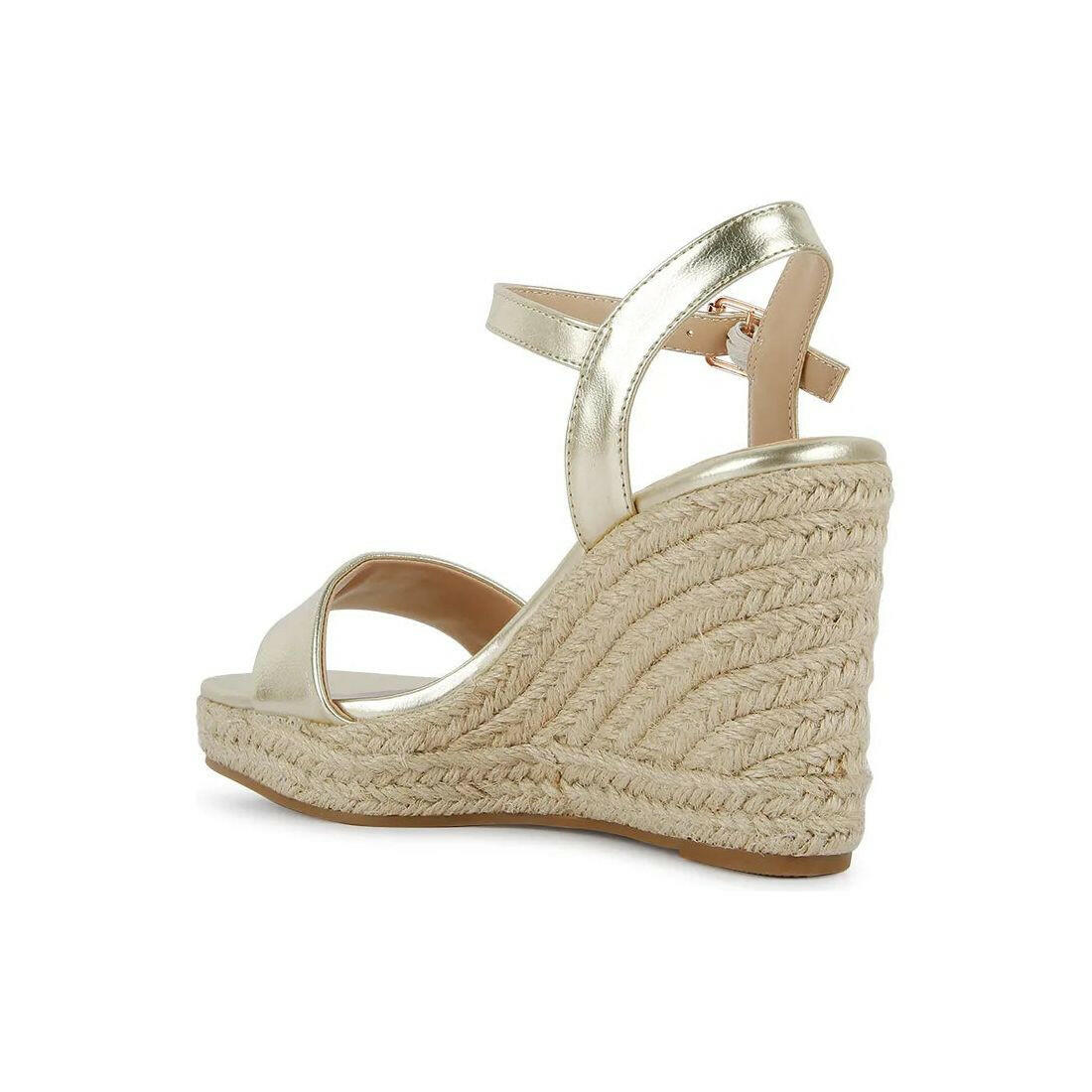 Augie Woven Wedge Sandals.