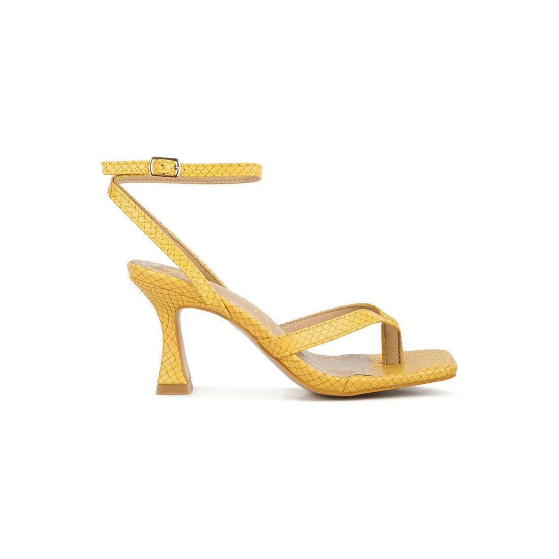 Celty Ankle Strap Spool Heel Sandals.