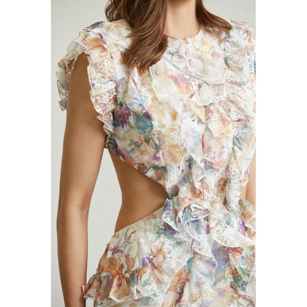 Ethereal Ruffle Floral Dress.