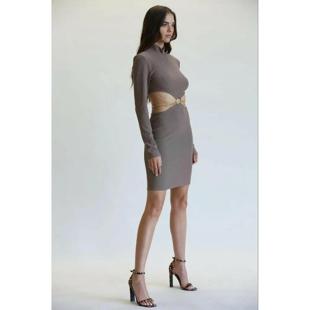 Pam Cutout Waist O Ring Dress.