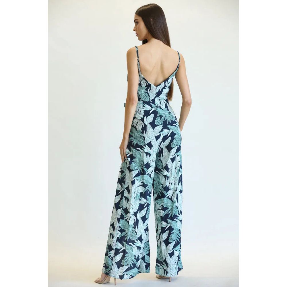 Delen Palm Print Jumpsuit.