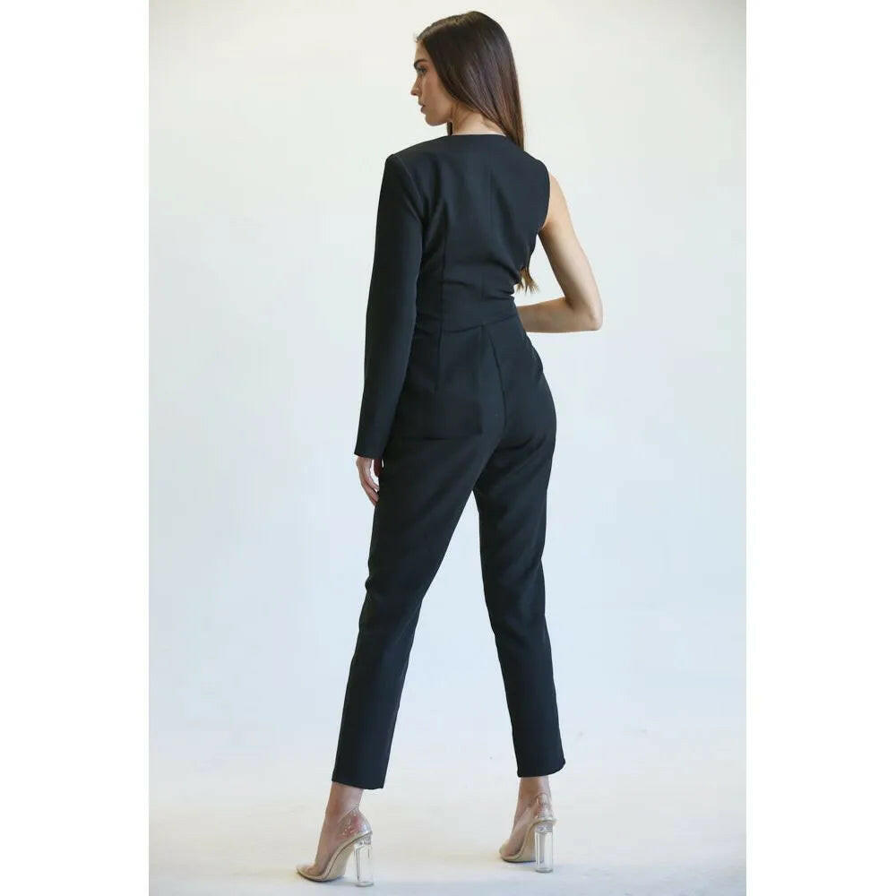 Maddie One Shoulder Jumpsuit.