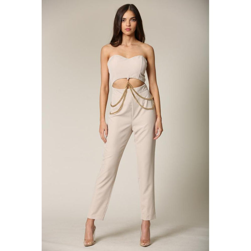 Julienne- Strapless Top and Pant Set.