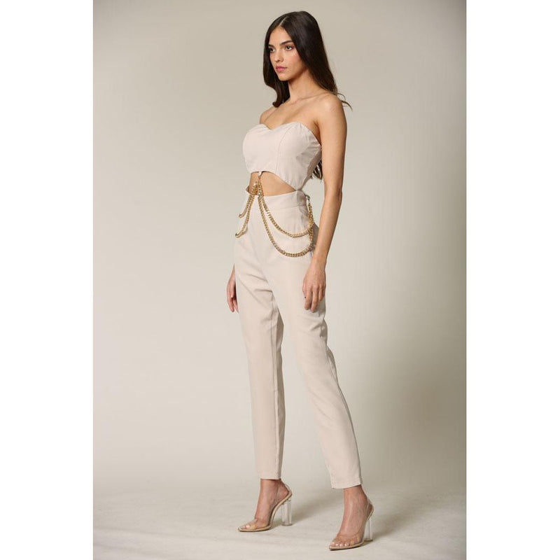 Julienne- Strapless Top and Pant Set.