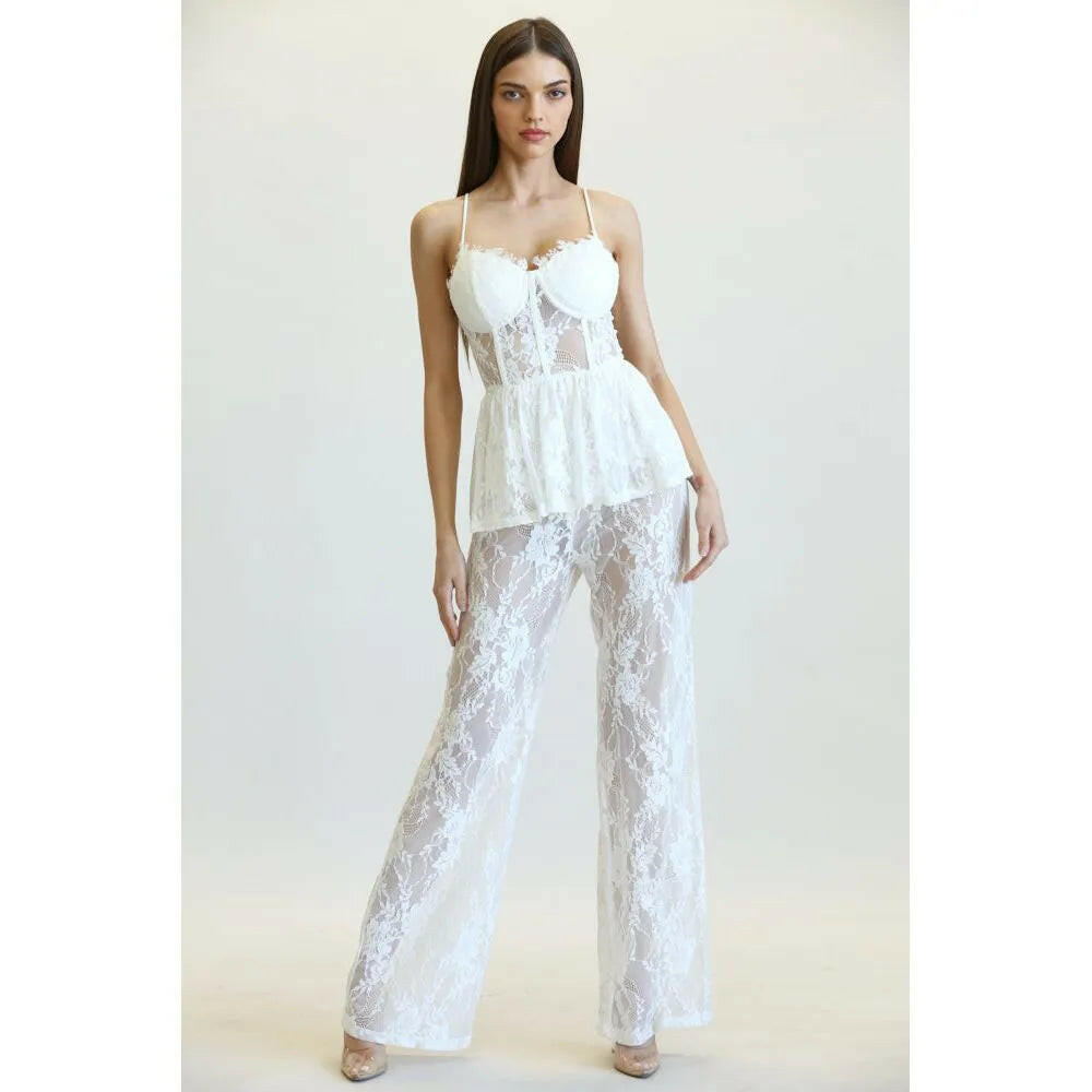 Milania Peplum Waist Jumpsuit.