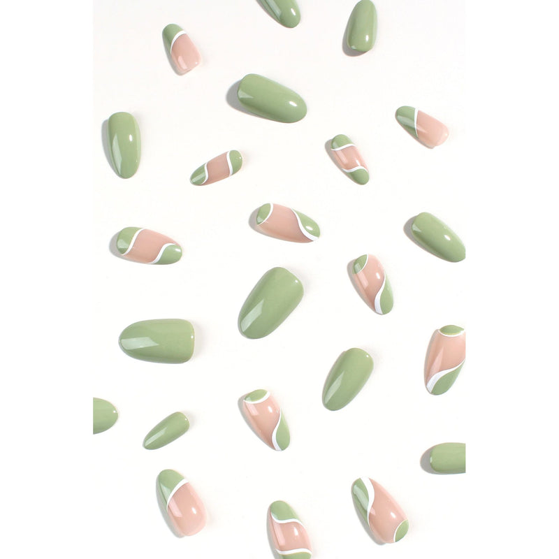 Matcha Delight | Soft & Durable Press-On Nails.