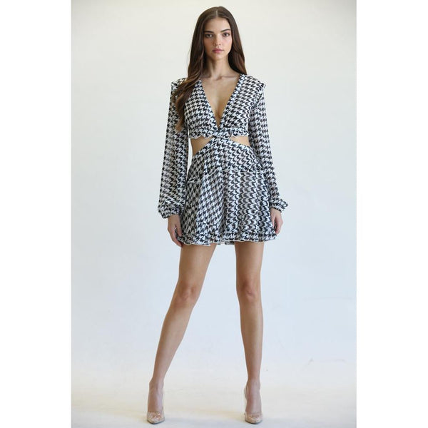 Fudge - Striped Metallic Lurex Chiffon Fabric Romper.