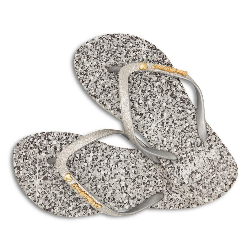 BeachyFeet® - Silver Shimmer.