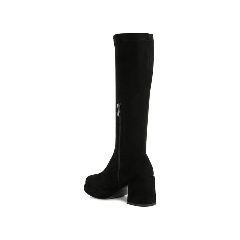 Morpin Stretch Suede Calf Boots