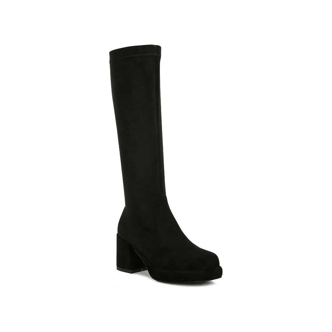 Morpin Stretch Suede Calf Boots.