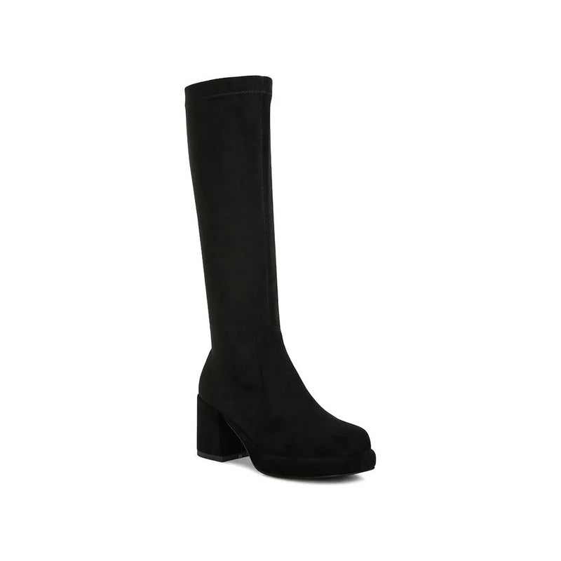 Morpin Stretch Suede Calf Boots