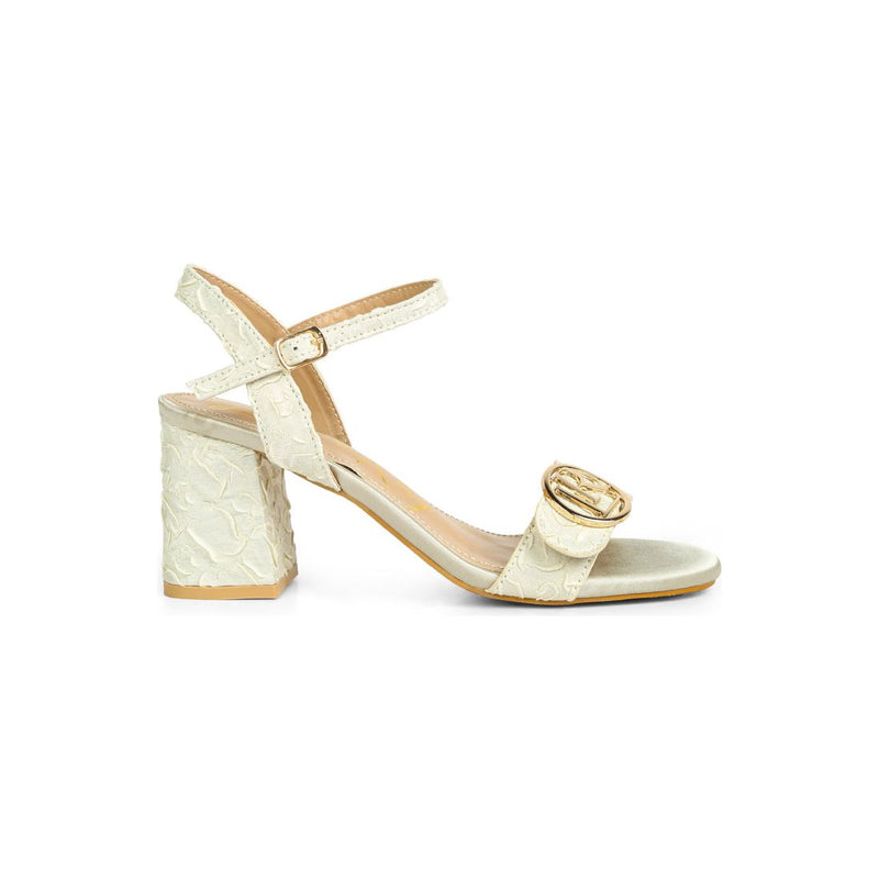 chaplet textured block heel sandals.