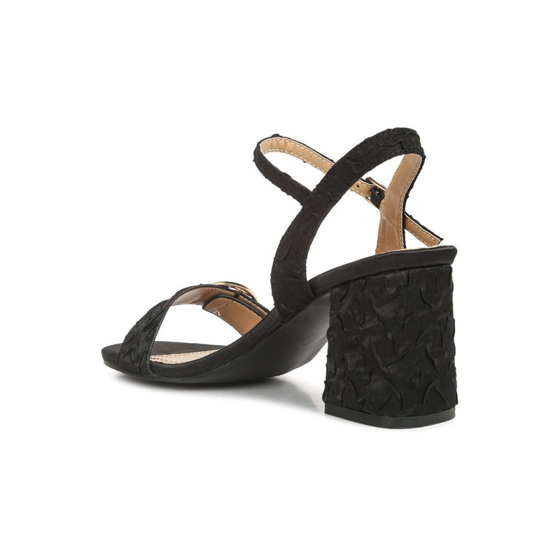 chaplet textured block heel sandals.