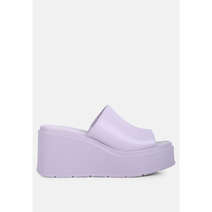 Chunky Slip On Platforms.