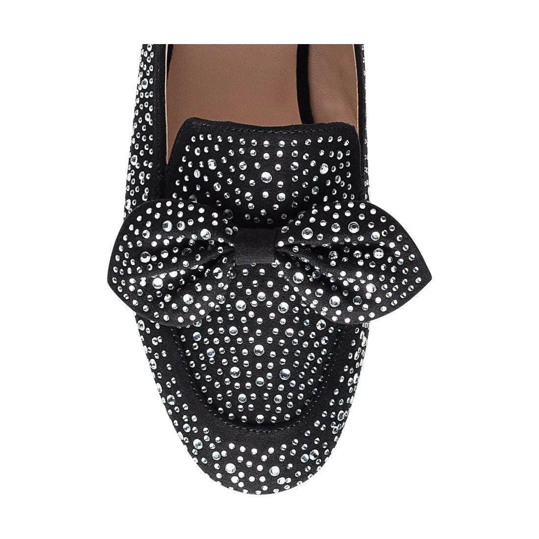 Dewdrops Embellished Casual Bow Loafers.