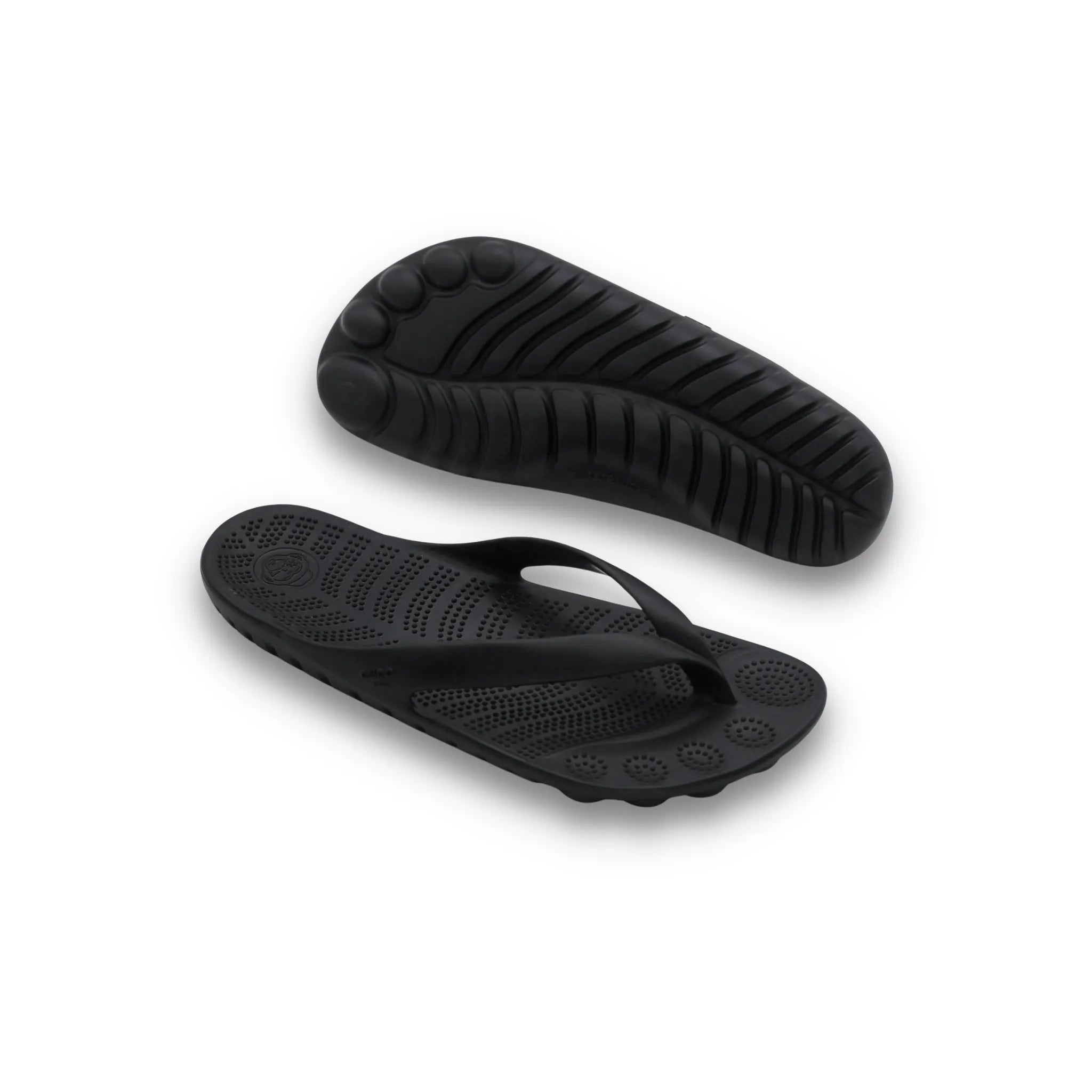 PIRATE BLACK FLIP FLOPS BY GUDO.