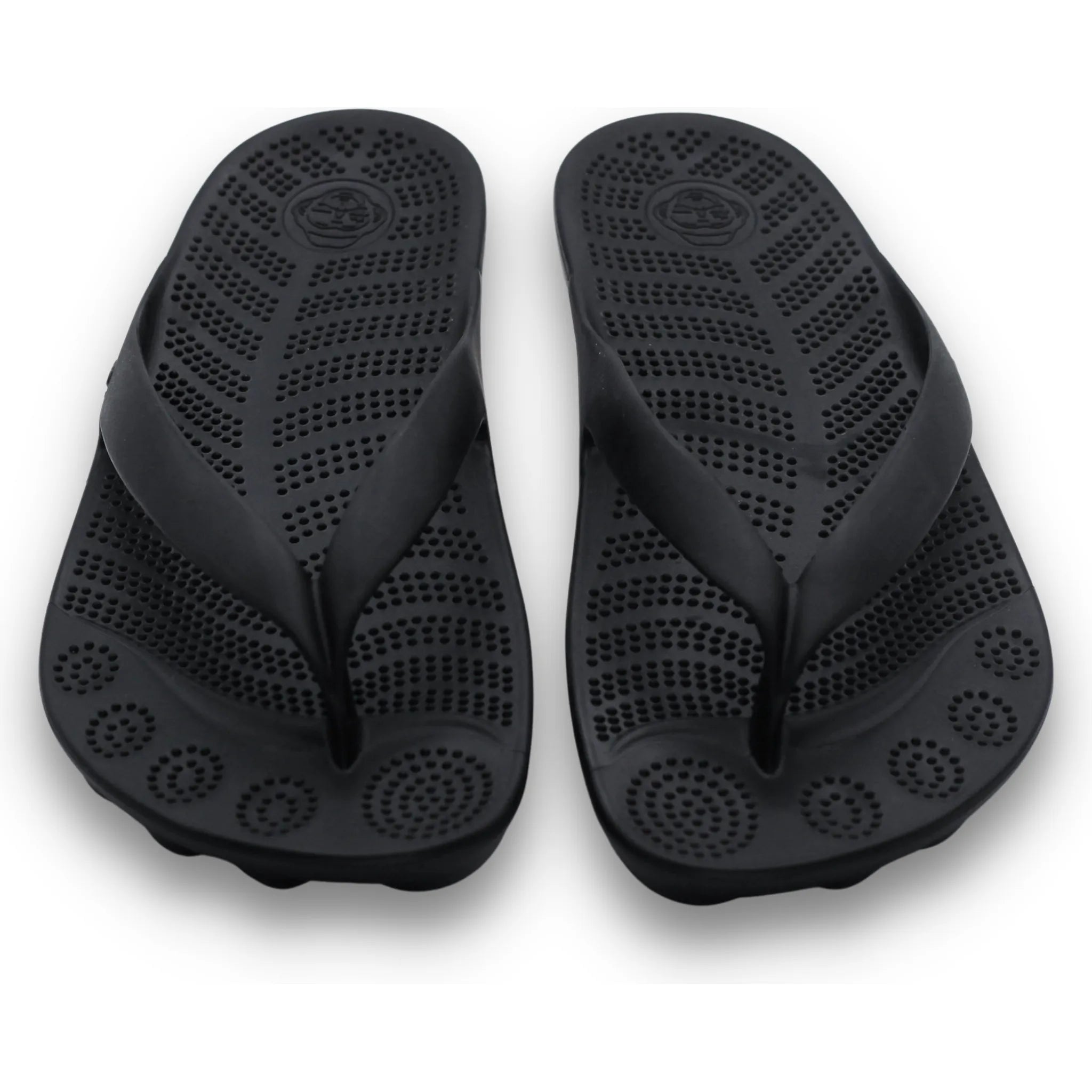 PIRATE BLACK FLIP FLOPS BY GUDO.