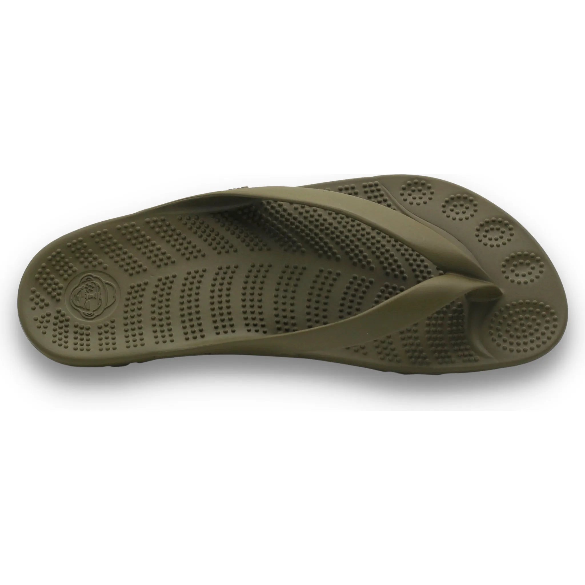 SEAWEED GREEN FLIP FLOPS BY GUDO.