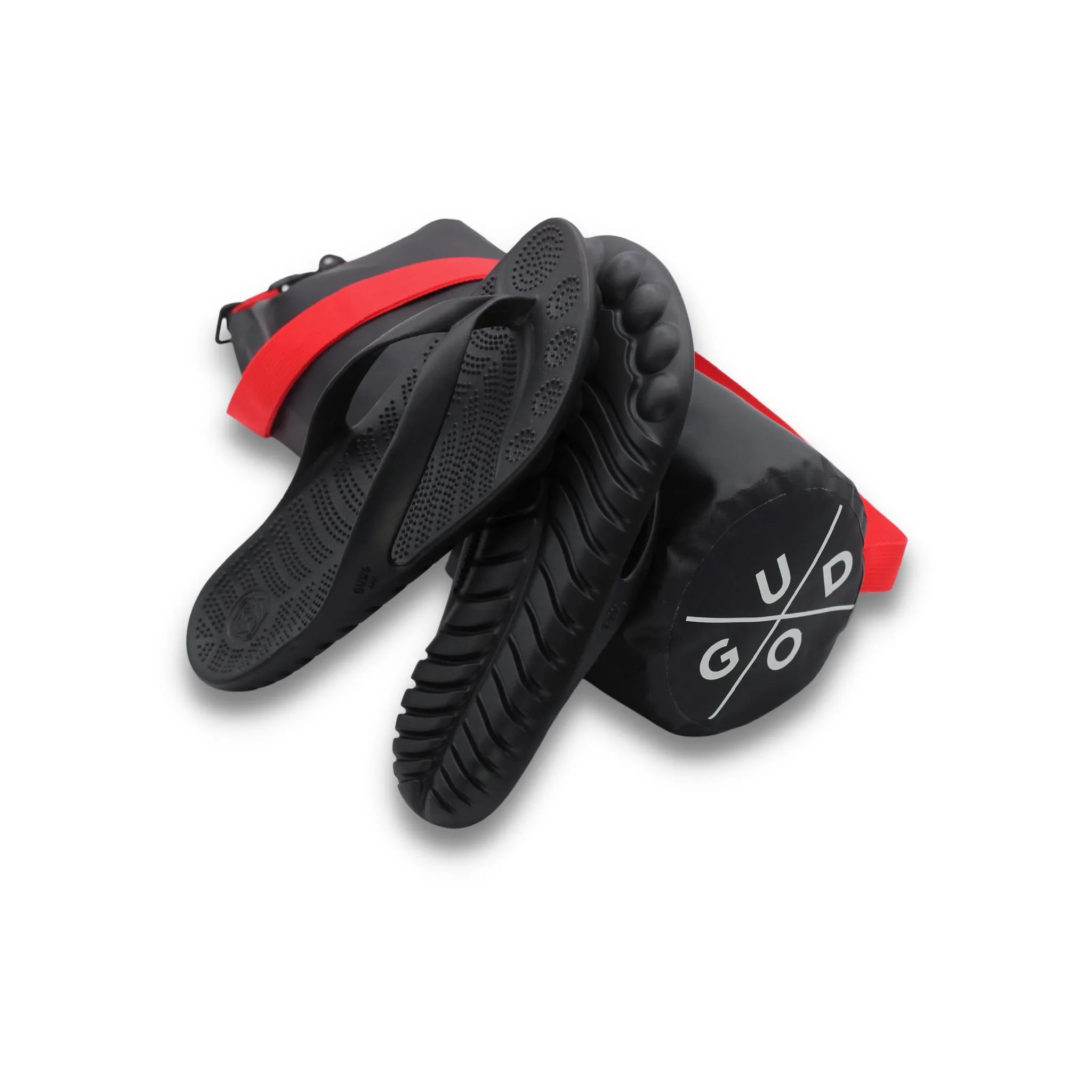 Pirate Black Flip Flops & Drybag by GUDO.