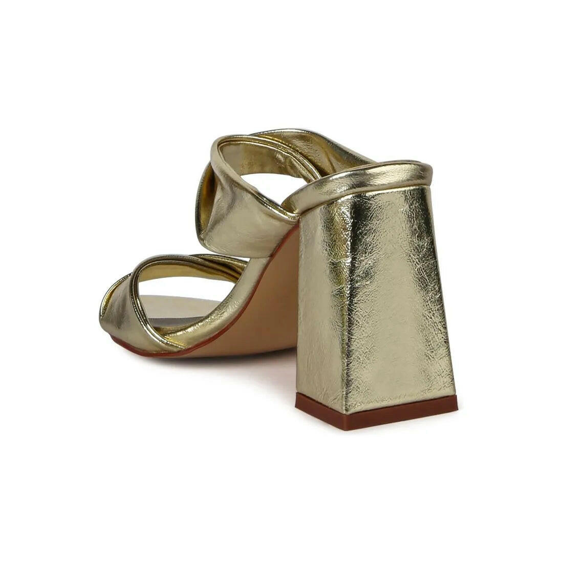 Hot Mess Puffy Block Heel Sandals.