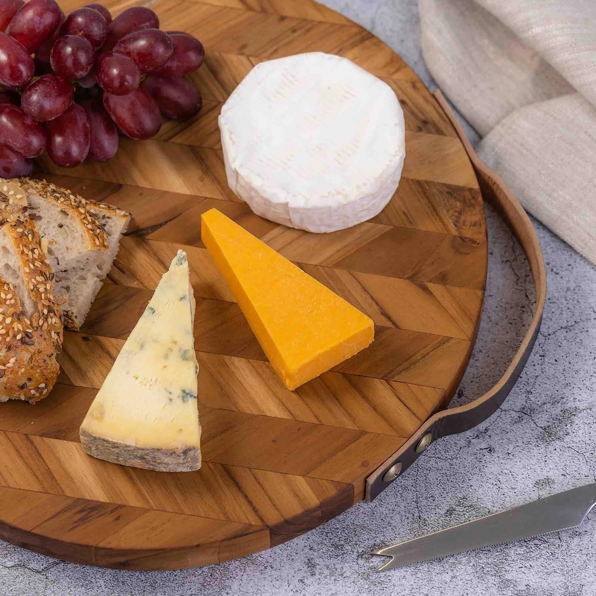 Herringbone Pattern Wooden Chopping Board.