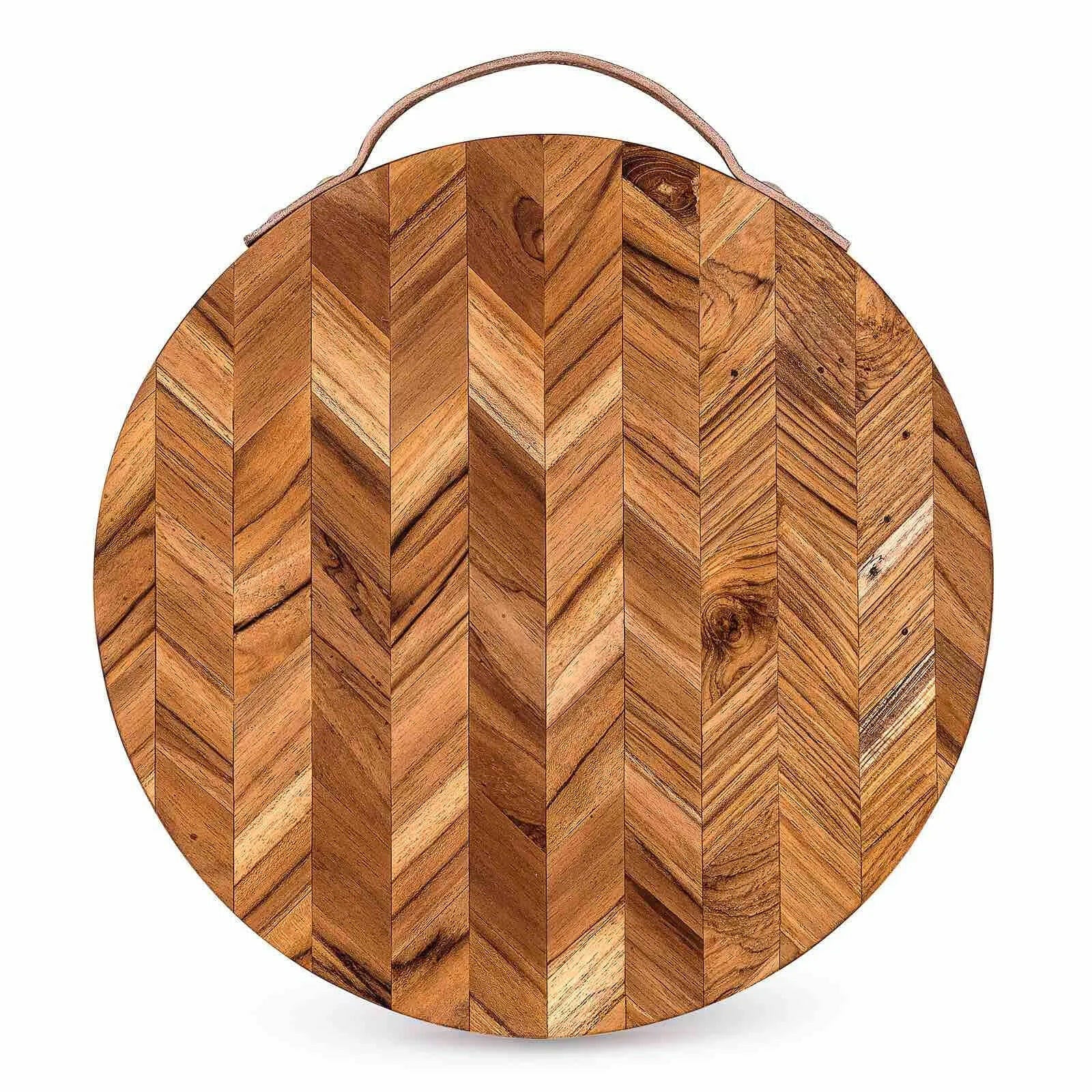 Herringbone Pattern Wooden Chopping Board.