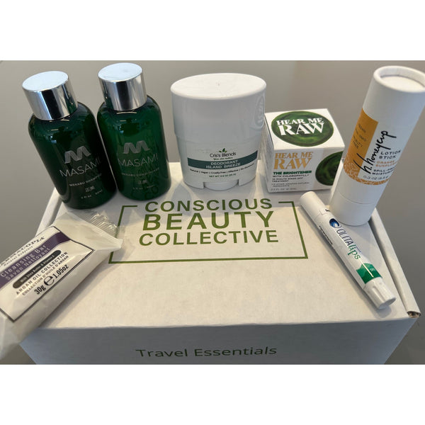 Conscious Beauty Collective Travel Kit.