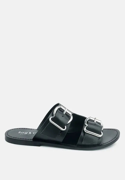 Kelly Flat Sandal With Buckle Straps