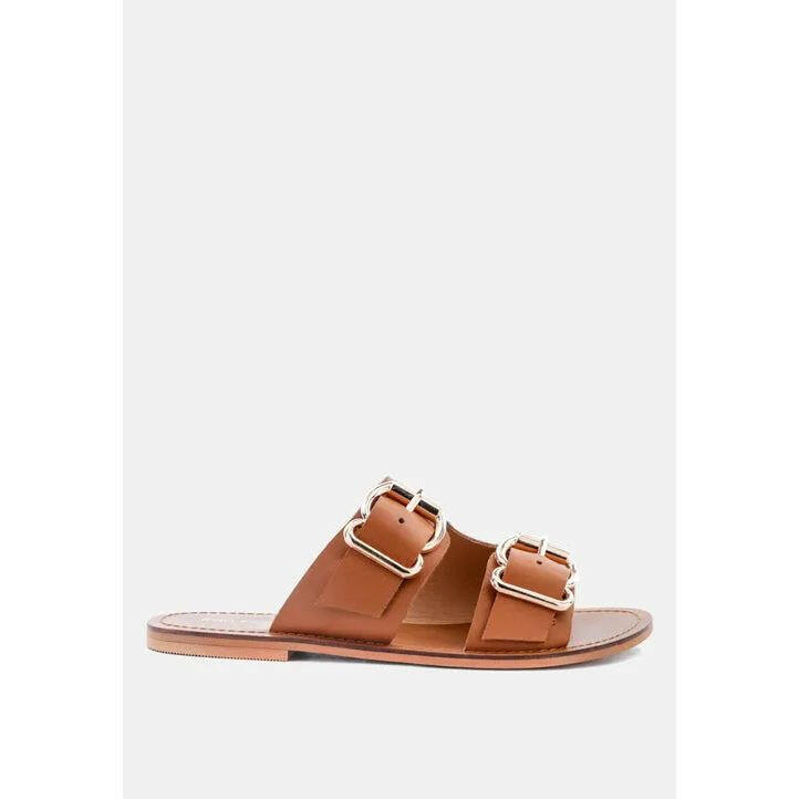 Kelly Flat Sandal With Buckle Straps